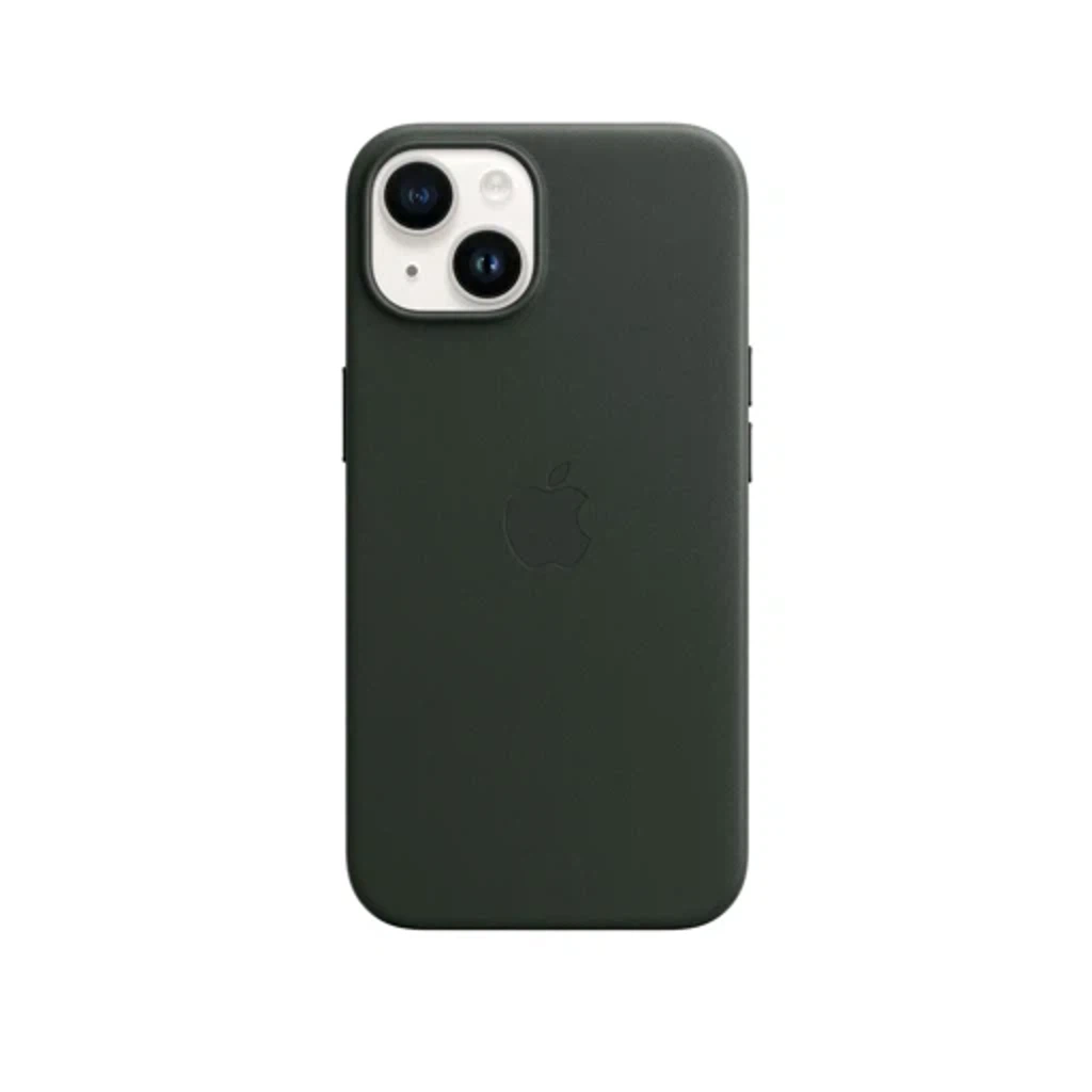 Чехол Leather Case MagSafe для iPhone 15 Plus